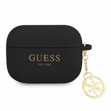 GUAPLSC4EK Guess 4G Charm Silicone Case for Airpods Pro Black