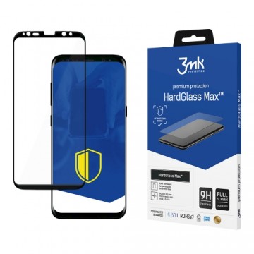 Samsung Galaxy S8 black - 3mk HardGlass Max™ screen protector