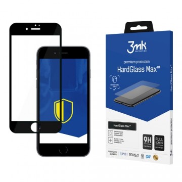 Apple iPhone 8 Black - 3mk HardGlass Max™ screen protector