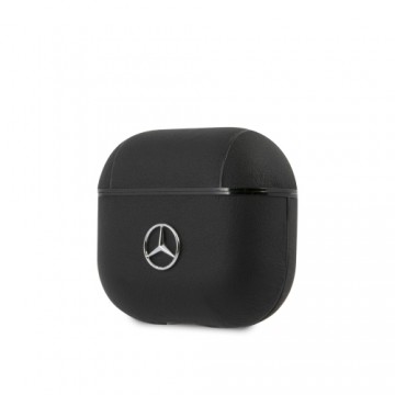 Mercedes Benz MEA3CSLBK Mercedes Leather Case for AirPods 3 Black