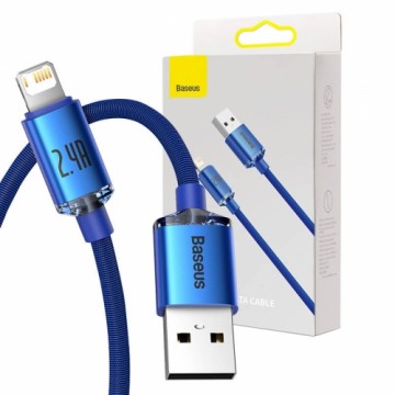 Baseus Crystal cable USB to Lightning, 2.4A, 1.2m (blue)