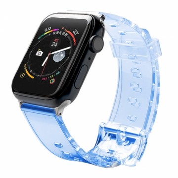 Fusion Accessories Fusion Light silikona siksniņa Apple Watch 42mm | 44mm | 45mm zila