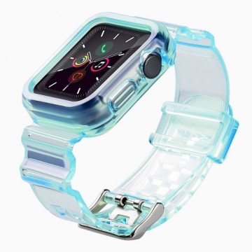 Fusion Accessories Fusion Light Set silikona siksniņa Apple Watch 38mm | 40mm | 41mm zila