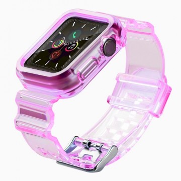 Fusion Accessories Fusion Light Set silikona siksniņa Apple Watch 38mm | 40mm | 41mm sarkana