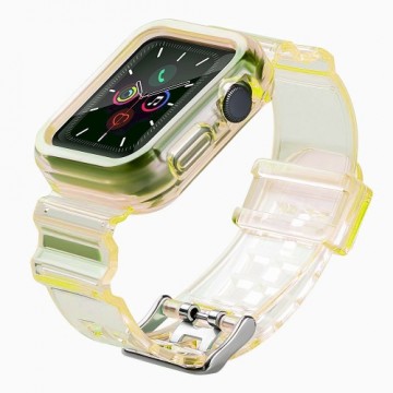 Fusion Accessories Fusion Light Set силиконовый ремешок для Apple Watch 42mm | 44mm | 45мм желтый