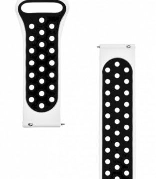 Tactical 703 Double Silicone Band 20mm White|Black