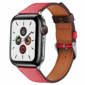 Fusion Accessories Кожаный ремешок Fusion для Apple Watch 42 | 44 мм красный