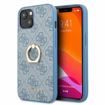 GUHCP13S4GMRBL Guess PU 4G Ring Case for iPhone 13 Mini Blue