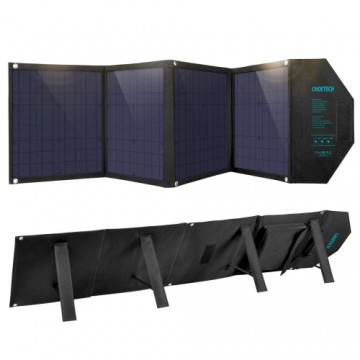 Choetech SC007 large solar charger 80W | USB-C PD | 2x USB (QC 2,4A) black