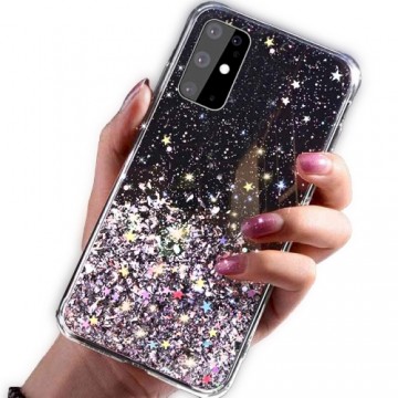 Fusion glue glitter silicone case for Apple iPhone 13 black