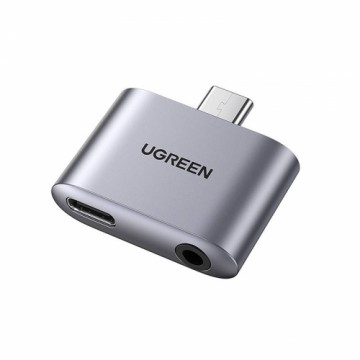 UGREEN CM231 USB-C to USB-C Adapter + jack 3.5mm (gray)