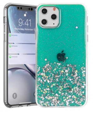 Fusion Accessories Fusion glue glitter силиконовый чехол для Apple iPhone 13 зеленый