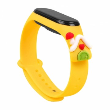 Fusion Xmas House for Xiaomi Mi Band 5 | Mi Band 6 yellow