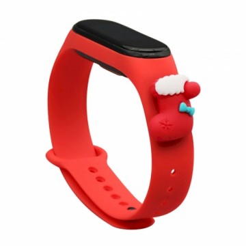 Fusion Xmas Sock for Xiaomi Mi Band 5 | Mi Band 6 red