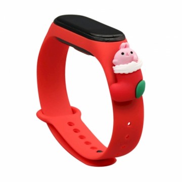 Fusion Accessories Fusion Xmas Santa 1 Xiaomi Mi Band 5 | Mi Band 6 sarkans