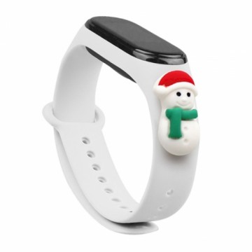 Fusion Xmas Snowman 1 for Xiaomi Mi Band 5 | Mi Band 6 white