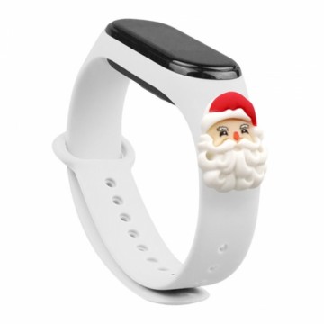 Fusion Accessories Fusion Xmas Santa для Xiaomi Mi Band 5 | Mi Band 6 белый