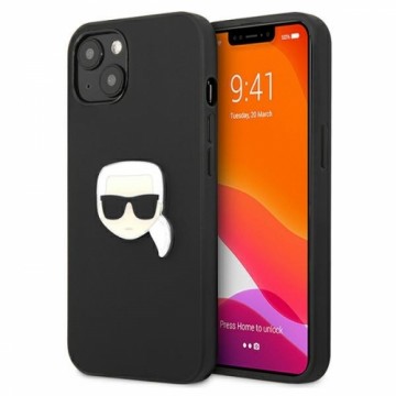 KLHCP13SPKMK Karl Lagerfeld PU Leather Karl Head Case for iPhone 13 mini Black