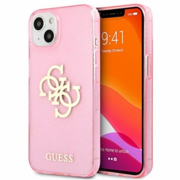 GUHCP13SPCUGL4GPI Guess TPU Big 4G Full Glitter Case for iPhone 13 Mini Pink