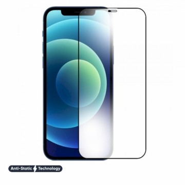 Fusion Accessories Fusion ESD 6D Anti-Static aizsargstikls pilnam ekrānam telefonam Apple iPhone 12 Pro melns