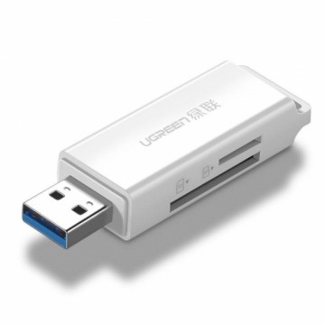 UGREEN CM104 SD|microSD USB 3.0 memory card reader (white)