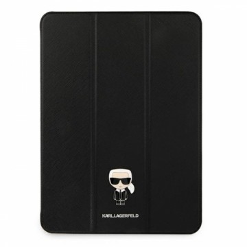 KLFC12OKMK Karl Lagerfeld Metal Saffiano Folio Cover for iPad Pro 12.9 Black