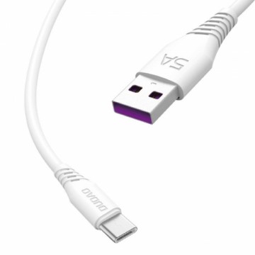 Dudao USB | USB Type C fasst charging data cable 5A 2m white (L2T 2m white)