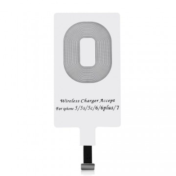 Choetech Choietech Adapter for Wireless Charging Qi Lightning Induction Insert white (WP-IP)