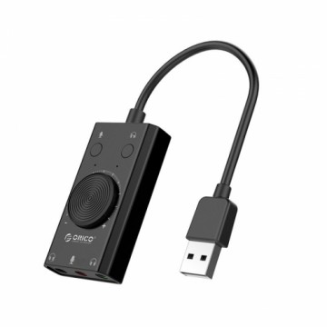 Orico daudzfunkcionāla USB 2.0 ārējā skaņas karte, 10 cm