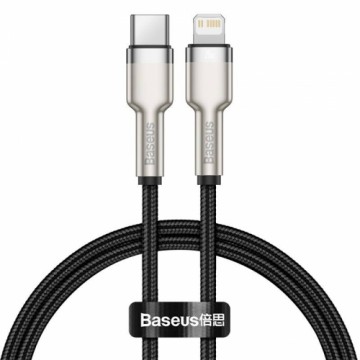 Baseus Cafule Series Metal Data USB Type C - Lightning Cable Power Delivery 20 W 0,25 m black (CATLJK-01)