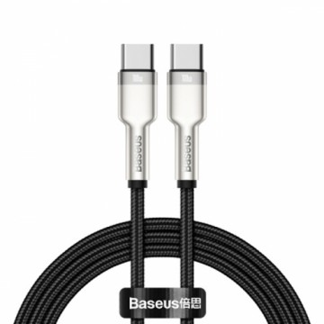 Baseus Cafule Series Metal Data USB Type C - USB Typ C Cable Power Delivery 100 W (20 V | 5 A) 2 m black (CATJK-D01)