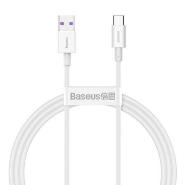 Baseus Superior Series Fast Charging Data Cable USB - USB Type C 66 W 6A 1 m White (CATYS-02)