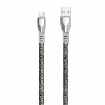 Dudao USB - micro USB Zinc alloy cloth braided 5 A 1 m usb cable gray (L3PROM gray)