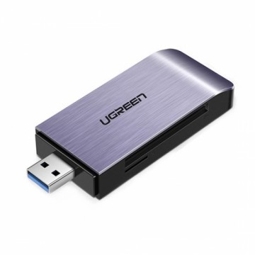 Ugreen USB 3.0 SD | micro SD karšu lasītājs pelēks (50541)