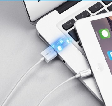 Ugreen USB - Lightning MFI кабель 1м 2,4А белый (20728)