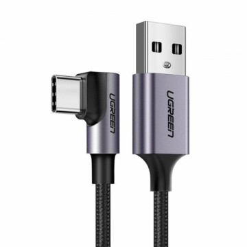 Ugreen USB - USB Type C leņķveida kabelis 2m 3A pelēks (50942)