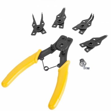 Circlip Pliers 6" Deli Tools EDL104506 (yellow)