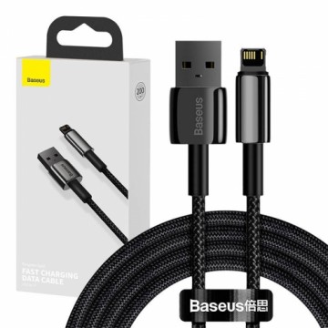 Baseus Tungsten kabelis USB uz iP 2.4A 2m (melns)