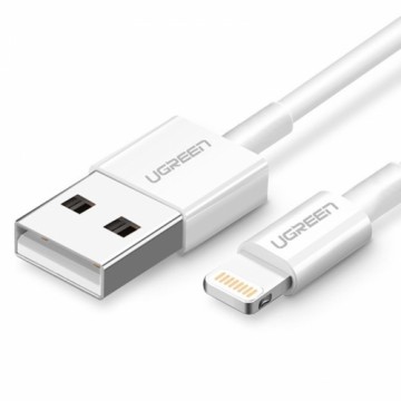 UGREEN Nickel plated Lightning Cable MFi 2m (white)