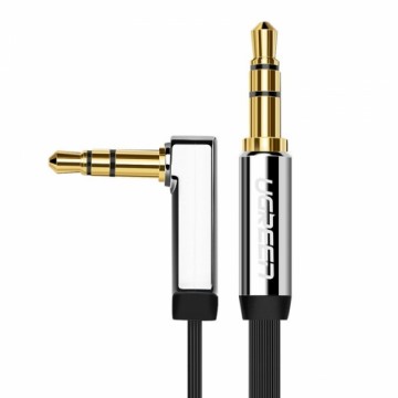 UGREEN mini jack 3,5mm AUX flat elbow cable 1m (black)