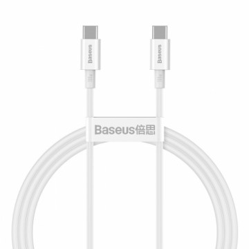 Baseus Superior Series Кабель USB-C - USB-C, 100 Вт, 1 м (белый)