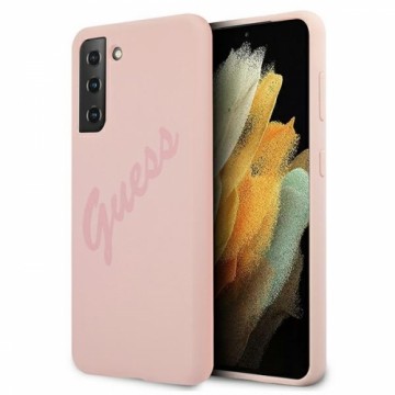 GUHCS21MLSVSPI Guess Silicone Vintage Cover for Samsung Galaxy S21+ Pink