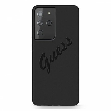 GUHCS21LLSVSBK Guess Silicone Vintage Cover for Samsung Galaxy S21 Ultra Black