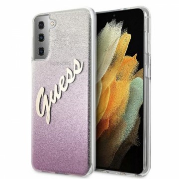 GUHCS21MPCUGLSPI Guess PC|TPU Vintage Cover for Samsung Galaxy S21+ Gradient Pink