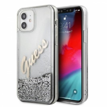 GUHCP12SGLVSSI Guess Liquid Glitter Vintage Cover for iPhone 12 mini 5.4 Silver