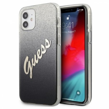 GUHCP12SPCUGLSBK Guess PC|TPU Vintage Cover for iPhone 12 mini 5.4 Gradient Black