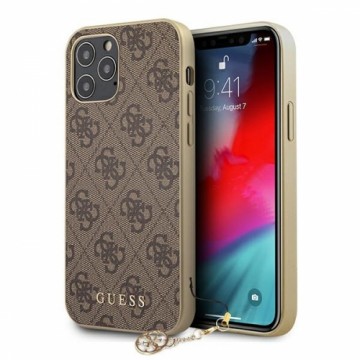 GUHCP12LGF4GBR Guess 4G charms cover for iPhone 12 Pro Max 6.7 brown