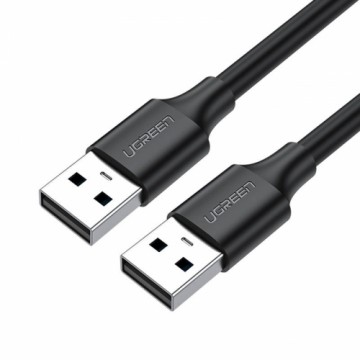 USB 2.0 A-A UGREEN US128 cable 0.25m (black)