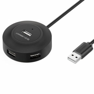 UGREEN CR106 Hub Adapter 4in1, 4xUSB, 1m (black)