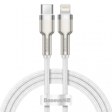 USB-C cable for Lightning Baseus Cafule, PD, 20W, 2m (white)